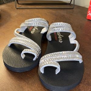 Skechers Size 7 straps and rhinestones